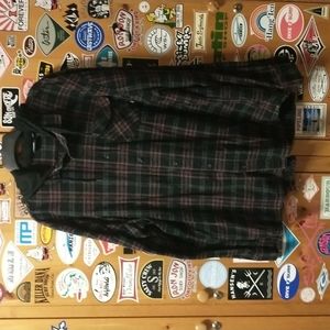 Vans Flannel Hoodie Shirt XXL